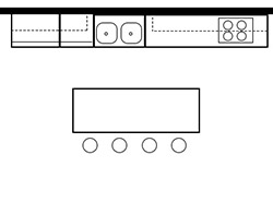 one wall kitchen layout