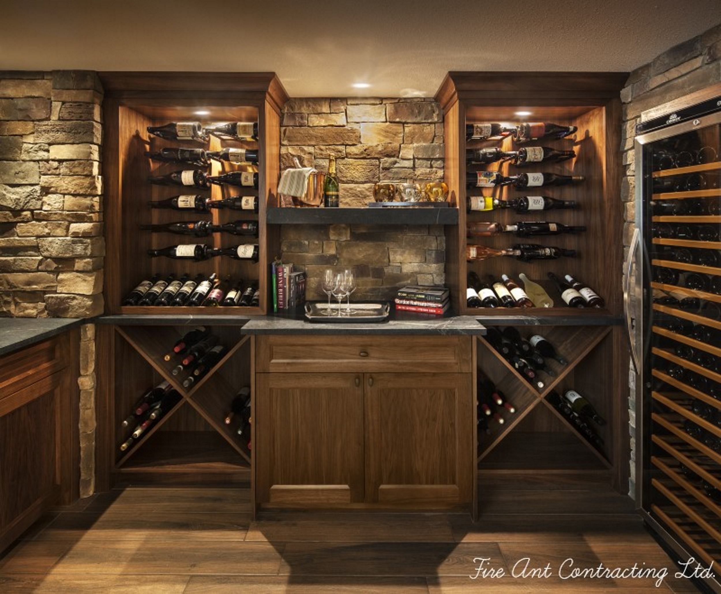 Cranston Wine Room Basement Development